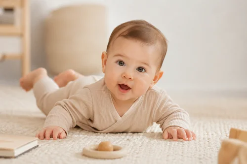 Bébé en plein éveil moteur — réflexes archaïques et développement neurologique 0-18 mois, Brest
